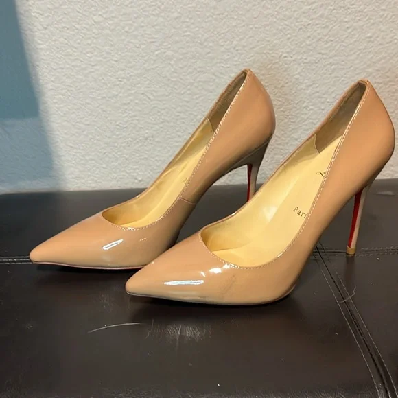 Christian Louboutin Patent Leather Kate 100mm Heels size 41 / 10 - Picture 2 of 9